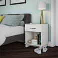 thumbnail image 2 of Ameriwood Home Southlander 1 Drawer Nightstand, White, 2 of 9