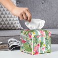 thumbnail image 6 of Rocae Tropical Flamingo for High-grade Leather Tissue Box, Exquisite Fashionable Design, Office Tissue Box, Waterproof Family Tissue Box, 6 of 8