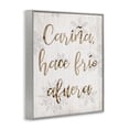 thumbnail image 3 of Stupell Industries Rustic Lodge Cariña Hace Frio Afuera Gray Framed Giclee Art, 24 x 30, by Lil' Rue, 3 of 8
