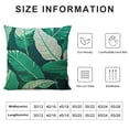 thumbnail image 5 of Fenyluxe  Banana Leaves Pillow Covers Tropical Palm Leaves Cushion Covers Square Decorative Pillowcases for Sofa,Couch,Bed,Patio 18x18in, 5 of 5