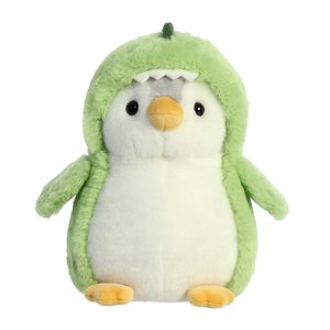 Aurora Pom Pom Penguin Dinosaur Plush Toy, Green