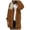 Brown, variant on Youmylove Womens Winter Trendy Full Zipper Jackets Temperament Long Jacket Warm Open Cardigan With Pockets Temperament Fall Winter Outerwear