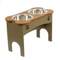 thumbnail image 2 of OUTDOOR LEISURE PRODUCTS Model GMECWW Double Water and Food Bowl Made of High Density Poly Resin for Taller Dogs - Large, 2 of 5