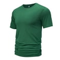 thumbnail image 2 of CFLVAEK Modal T Shirts for Men Comfy Short Sleeve Tshirt Summer Casual Short Sleeve Underwear Solid Color Classic Tees 2025 Green S, 2 of 4