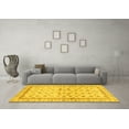 thumbnail image 3 of Ahgly Company Machine Washable Indoor Rectangle Oriental Yellow Traditional Area Rugs, 8' x 12', 3 of 4