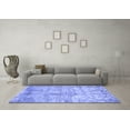 thumbnail image 3 of Ahgly Company Indoor Rectangle Abstract Blue Modern Area Rugs, 2' x 5', 3 of 4