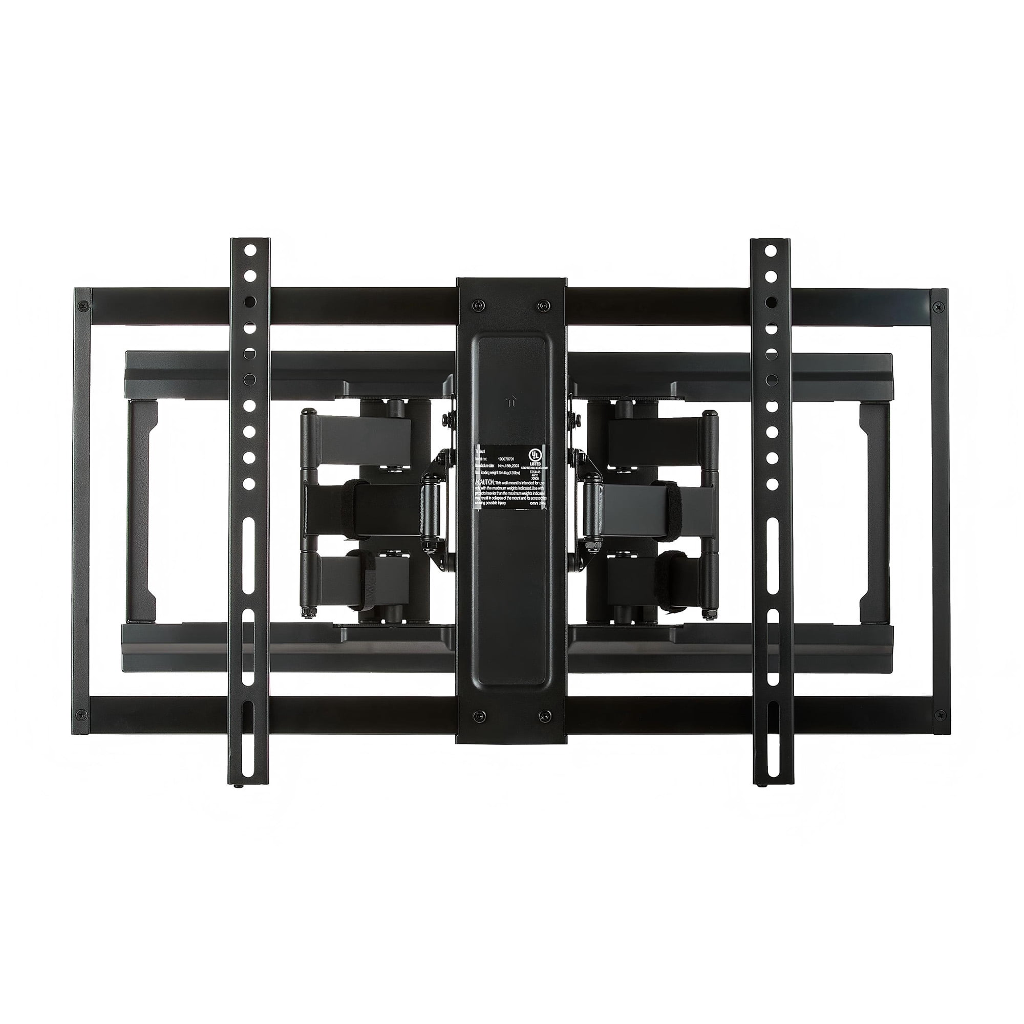 onn Ultra-slim Full Motion TV Wall Mount for 50" to 86" TVs, UL Listed, swivel ±45°, up to +5°/-20° Tilting