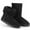 Black, variant on TeqHome Winter Boots for Women Waterproof Snow Boots with Warm Lining Black Artificial Suede Mid-Calf Boots for Women - 7