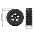 thumbnail image 4 of 2 Unids/set TPR Neumáticos con Ruedas de Bujes para HG ?P402/ P601 1:10 RC Car / Crawler / Jeep?, 4 of 8