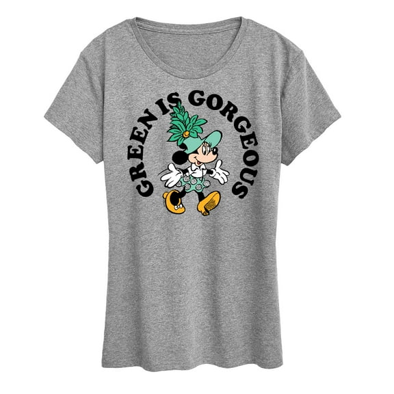 Disney - Mickey and Friends - Minnie Green Is Gorgeous - Earth Day - Women's Short Sleeve Graphic Tee