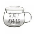 thumbnail image 4 of Novobey Mug Glass Mugs Milk Glass Glass Coffee Mugs Glass Coffee Mugs Soup Mug Extra Large Coffee Mug Milk Glass with Lid, 4 of 6