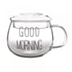 thumbnail image 1 of Tazones de sopa transparentes con asa y tapa de vidrio, tazones redondos de vidrio para microondas, taza de cereal de vidrio, tazón para mezclar, tazón de avena de vidrio aislado para desayuno sidaley SH1104-24, 1 of 7