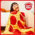 thumbnail image 4 of Cozy Concepts Co. Pizza Blanket by Relatable, Large 65” Cozy Fleece Throw Blanket, Funny Gag Gift, 4 of 6