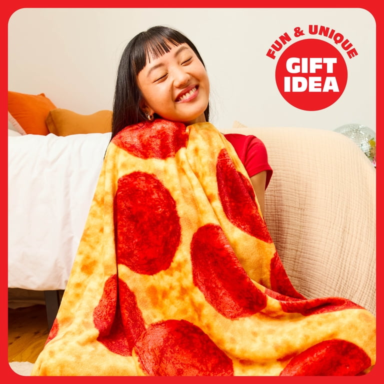 Pizza Blanket by Relatable Large Fleece Throw 65 Inch photo 4