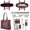 thumbnail image 2 of Laptop Tote Bag IBAOLE Women Briefcase 15.6\\, 2 of 7