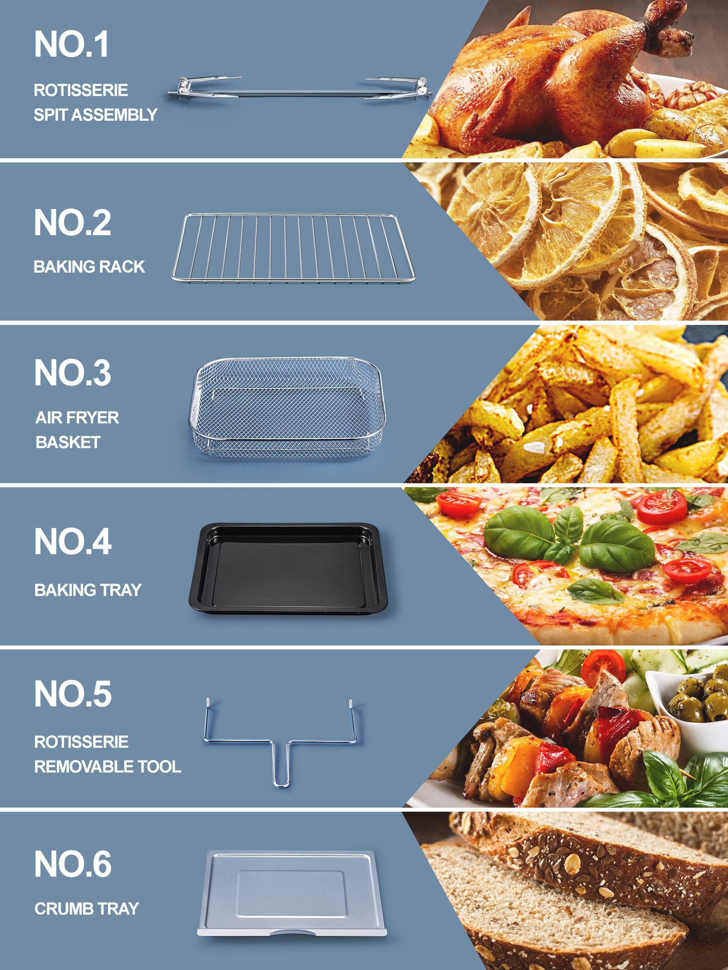 aicook air fryer toaster oven 23l