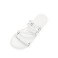 thumbnail image 2 of Mqqzkk Womens Comfortable Flat Slide Sandals Summer Casual Slippers Open Toe Four Strappys Fashion Dressy Shoes, 2 of 8