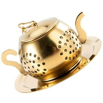 HAMPPLIES Tea Accessory Tea Infuser Stainless Steel Golden 1Pack 2X1.4X1.2In