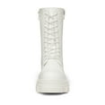 thumbnail image 3 of BURUDANI Women Chunky Platform Lug-Sole Mid-Calf Combat Boots Low-Heel Lace-Up, 3 of 6