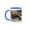 Blue/White, variant on 3drose, Ecuador, Galapagos National Park. Marine Iguana on Rock., 15oz Mug