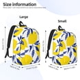 thumbnail image 4 of Daiia Tropical Lemon Vintage Canvas Backpack for Men and Women ,Hiking Backpack,Travel Laptop Bag for School,Large Capacity Backpack, 4 of 8