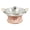 Copper, variant on Chafing Dish, Gold Hourglass Shape with Ears, Alcohol Burner Food Warmer, 9.45 Inch Inner Diameter, for Party Buffet Wedding