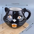thumbnail image 2 of DFC Halloween Ceramic Mug Design Coffee Cup For Home Drinking Idea Durable， Mug， Three Ears, 2 of 5