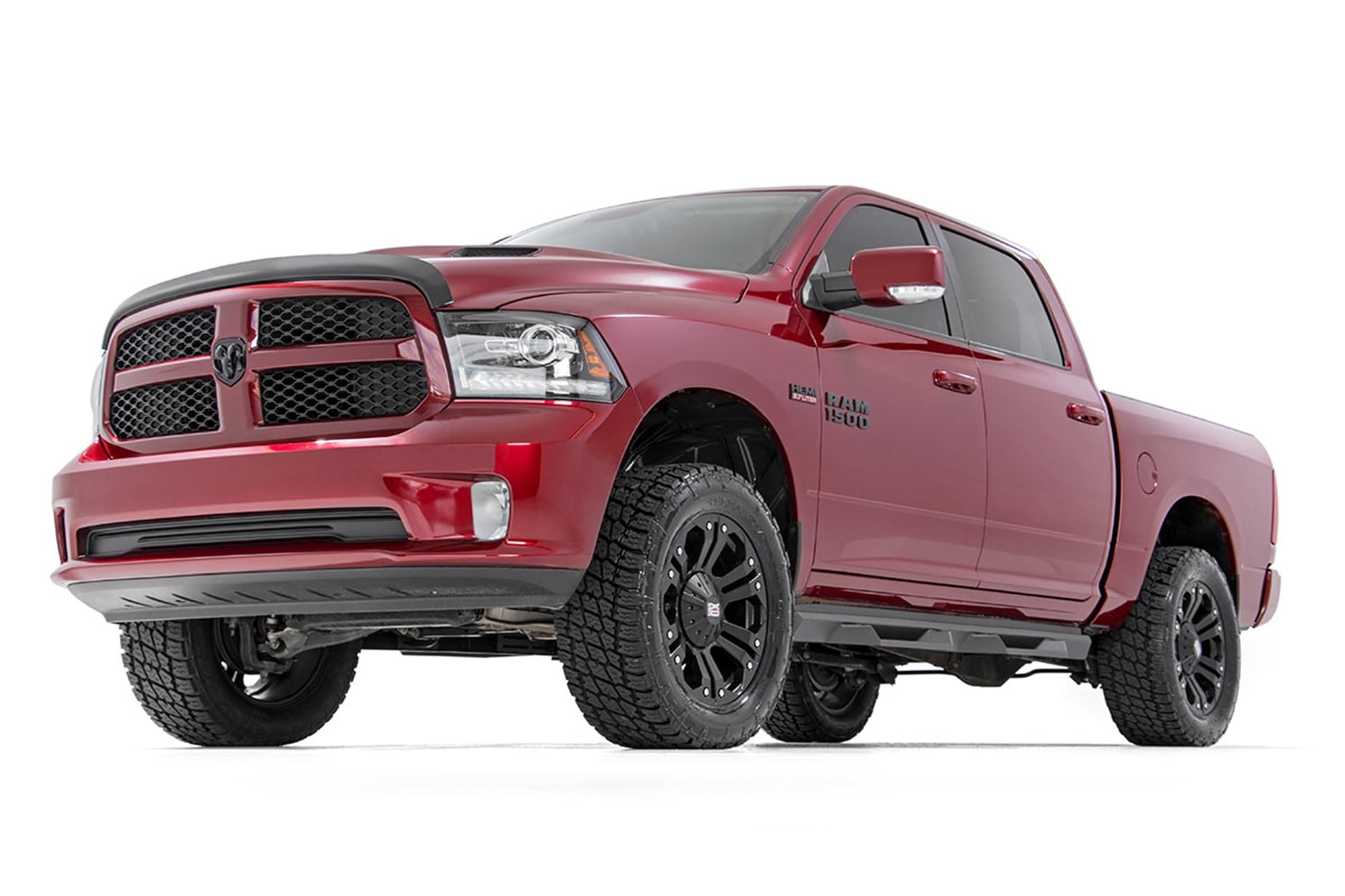 fits Rough Country DS2 Drop Nerf Steps 2009-2018 RAM Truck Crew Cab Truck Side Steps SDS091785 