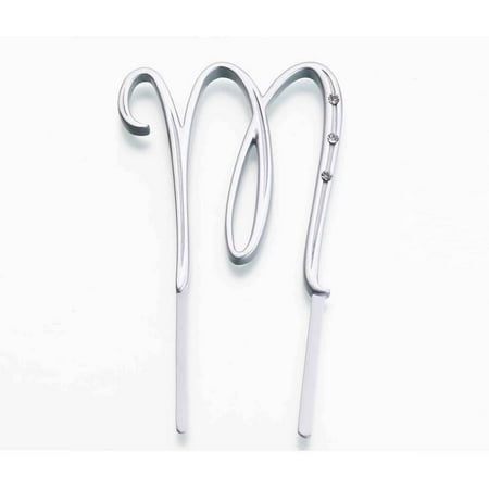 Silver Rhinestone Monogram, Sml A