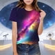 thumbnail image 1 of Blusas y camisas de manga corta con cuello redondo para niños pequeños, niñas y niños. Bonita camiseta de manga corta con cuello redondo y estampado., 1 of 9