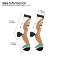 thumbnail image 2 of Fuzoiu Cute Sloth In Yoga Pose Tree Print Kids Socks For Boys Girls,Grip Crew Socks with Non Slip,Lightweight Stretch Crew Socks,Toddlers Crew Boot Socks, 2 of 5