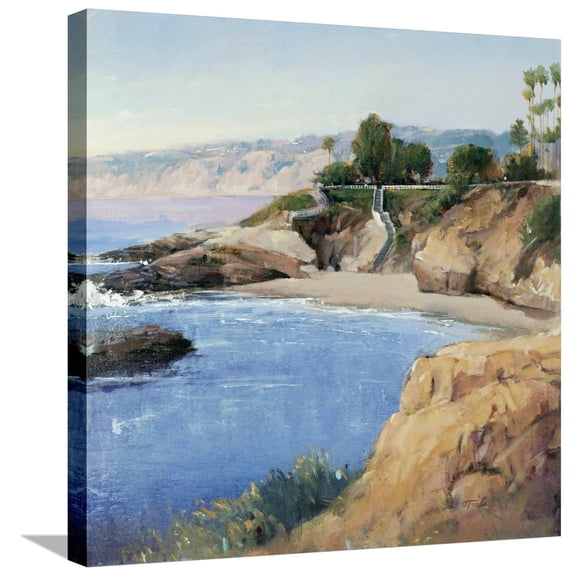 Art.com La Jolla Shore Stretched Canvas Print Wall Art by Tim O'toole, 24" x 24"