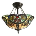 thumbnail image 2 of CHLOE Lighting BERTRAM Tiffany-style 2 Light Victorian Semi-flush Pendant 16" Shade, 2 of 2
