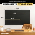 thumbnail image 3 of Tablero de corcho WallHero grande de 150 x 90 cm con 15 azulejos de fieltro, 3 of 6