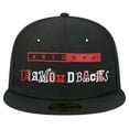 thumbnail image 2 of Men's New Era Black Arizona Diamondbacks Ransom 59FIFTY Fitted Hat, 2 of 6
