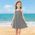 thumbnail image 2 of THDHVS Dresses for Girls,Girls Dress,Girls and Toddlers' Knit Sleeveless Tank Play Dress Gray 11-12 Years, 2 of 8