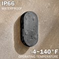 thumbnail image 4 of Timbre inalámbrico IP66 a prueba de agua 59 timbres 760 pies 115 dB con niveles de volumen Modo de silencio y 6 LED Flash Timbre inalámbrico para niños Dormitorio Hogar Aula Apartamento Personas con d, 4 of 5