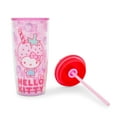 thumbnail image 3 of Sanrio Hello Kitty Strawberries Plastic Tumbler With Leak-Resistant Lid and Reusable Straw Double-Walled Travel Cup For Drinks Holds 20 ounces, 3 of 8