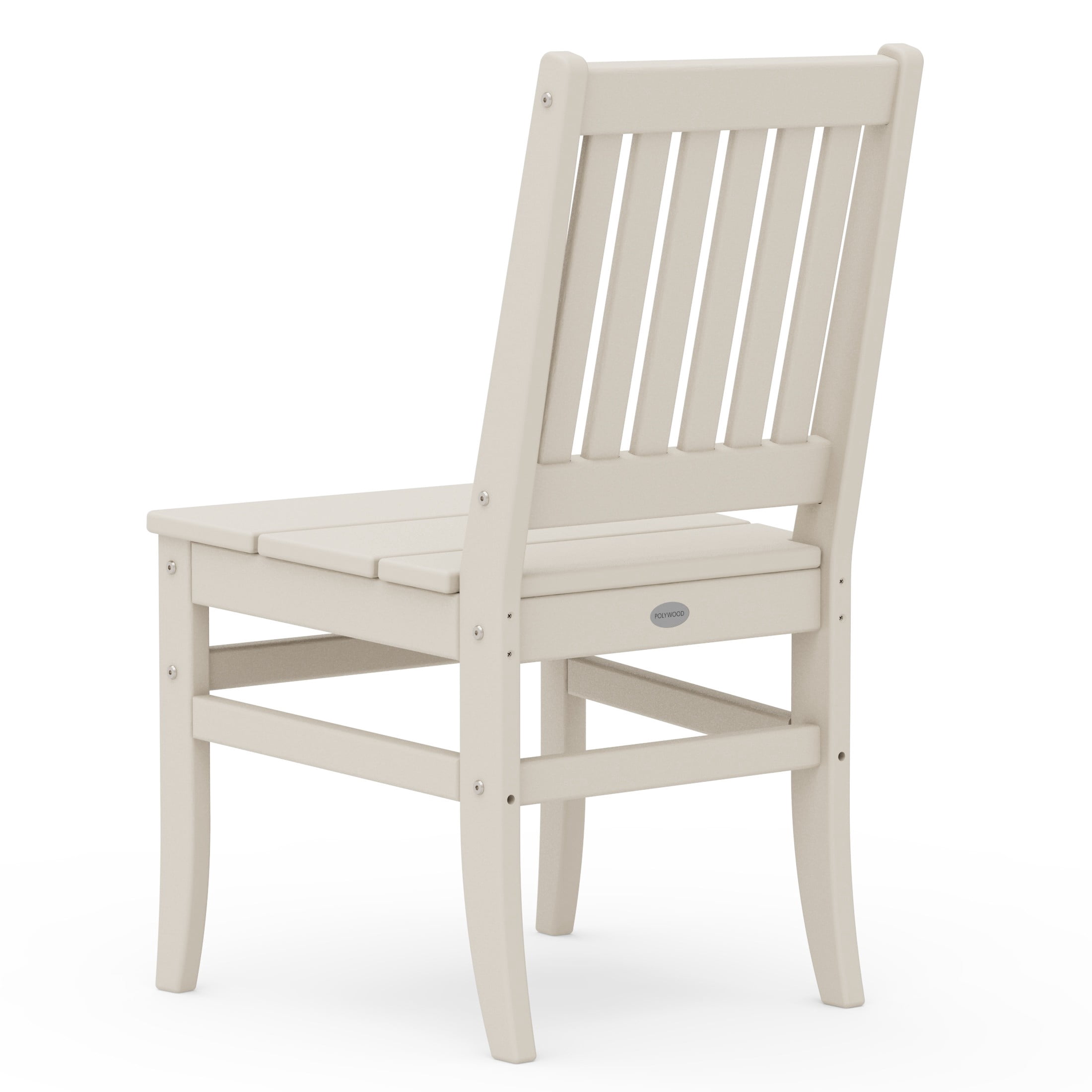 Better Homes & Gardens by POLYWOOD Southlake Outdoor Dining Side Chair (2 Chairs), All-Weather HDPE, Patio Seat, Sand