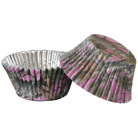 Pink Camo Foil Cupcake Cups (36 Pack) - Party Supplies