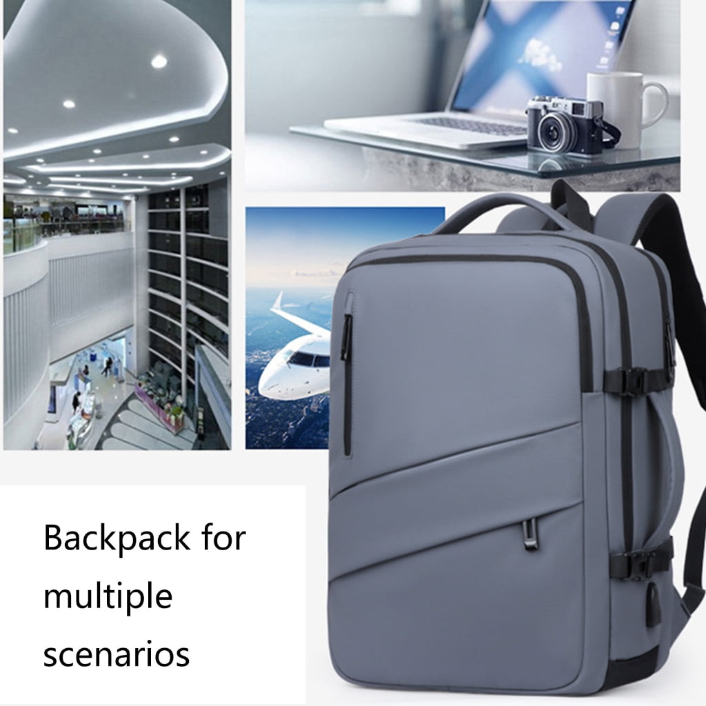 Laptop Computer PC Shoulder Bag Carrying Case with USB Charging Port Briefcases Business Casual School Bag Backpack