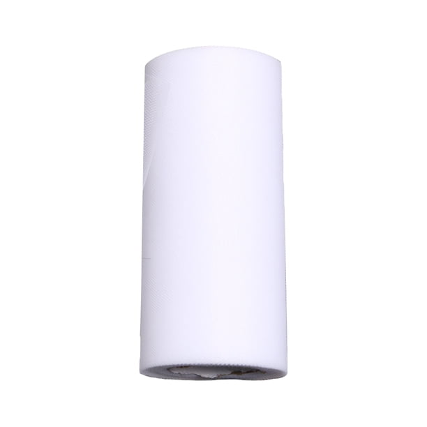 Rollo de tul de 25 yardas para decoración de banquetes, bodas y manualidades (blanco)