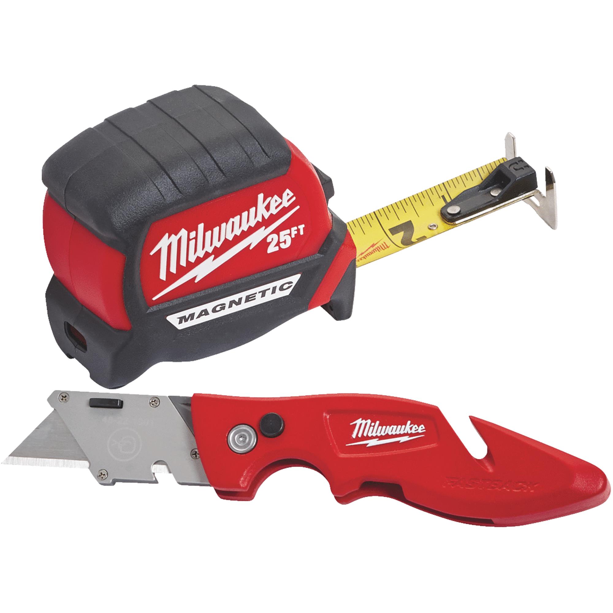 Milwaukee Tape Measure & Utility Knife Combo Tool Set