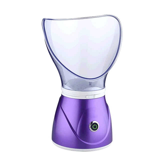 Vaporizador Facial y Nasal Portátil, Hidratante Profundo con Nebulizador, Equipo de Belleza en Casa, Color Morado, Voltaje Dual 110-220V, Incluye Boquilla, Materiales Duraderos ABS, Silicona y Acero