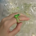 thumbnail image 7 of SmartBy 1/3Pcs Frog-Shaped Ring Set Alloy Electroplated Finger Ring Festivals Parties Dates Gatherings Accessories, 7 of 7