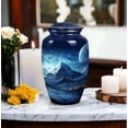 thumbnail image 3 of Moonlit Mountain Majesty - Large Urns For Human Ashes - Cremation Urns For Men - Urn For Human Ashes - Burial Urns For Adult Human Ashes (10inch), 3 of 5