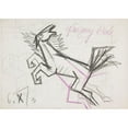 thumbnail image 3 of Marian Kopf 14x11 Black Modern Framed Museum Art Print Titled - Flated Horse (1953), 3 of 5