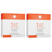 Tan Towel Full Body Classic, Self Tanning Towelettes (2 packs of 5)