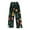 Dark Green, variant on WTOBBY Women's Festive Christmas Print Pajama Bottoms, Soft and Comfortable Fleece-Lined Sleep Pants with Snowflake and Tree Designs, Casual Home Wear for Winter,Beige L