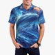 thumbnail image 1 of Fotbe Beautiful Ocean Dolphin Camiseta Polo de Golf para Hombre con Estampado – Camisa Deportiva Transpirable con Cuello Abotonado-Medium, 1 of 6